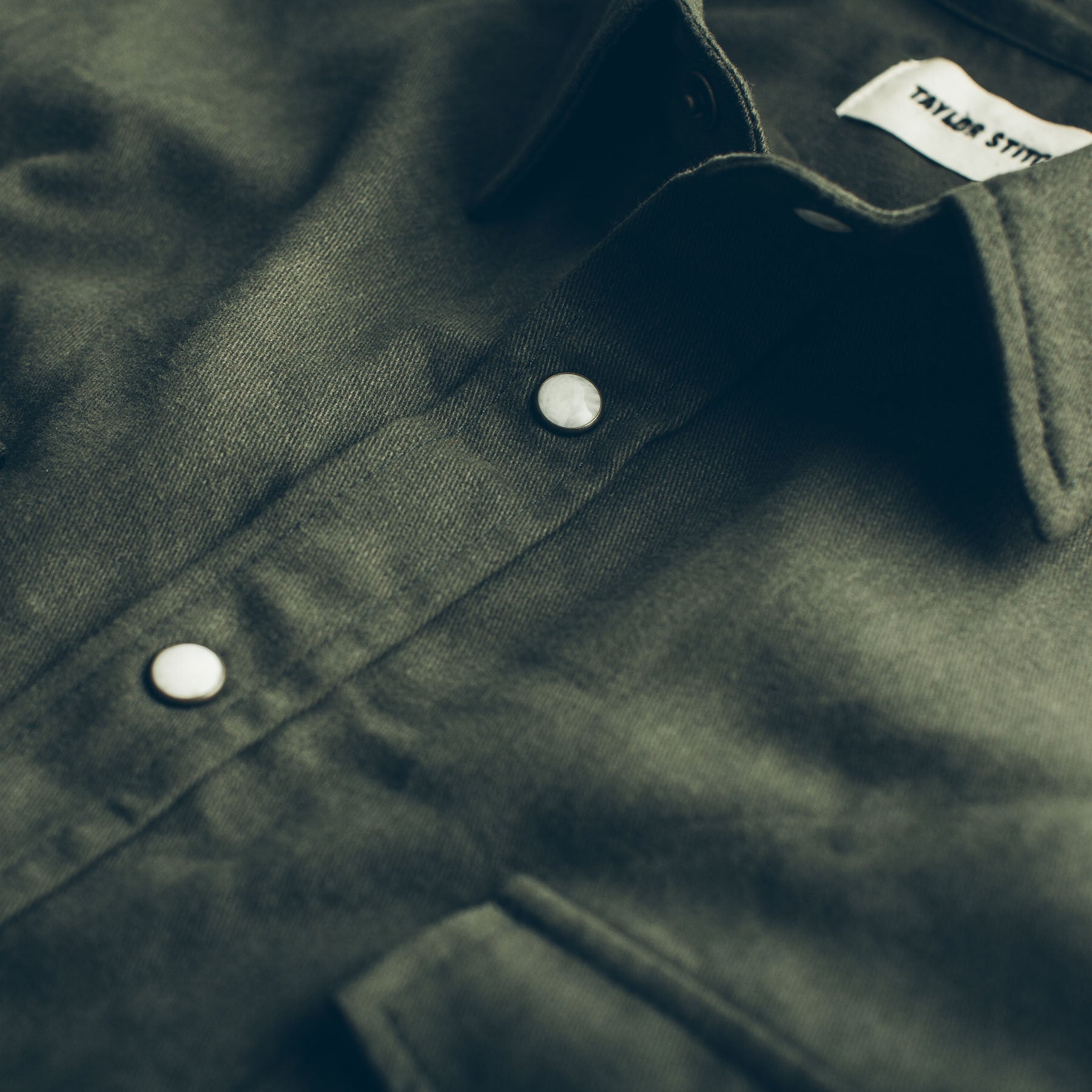 The Glacier Shirt in Olive Twill: Alternate Image 2, Wovens by Taylor Stitch