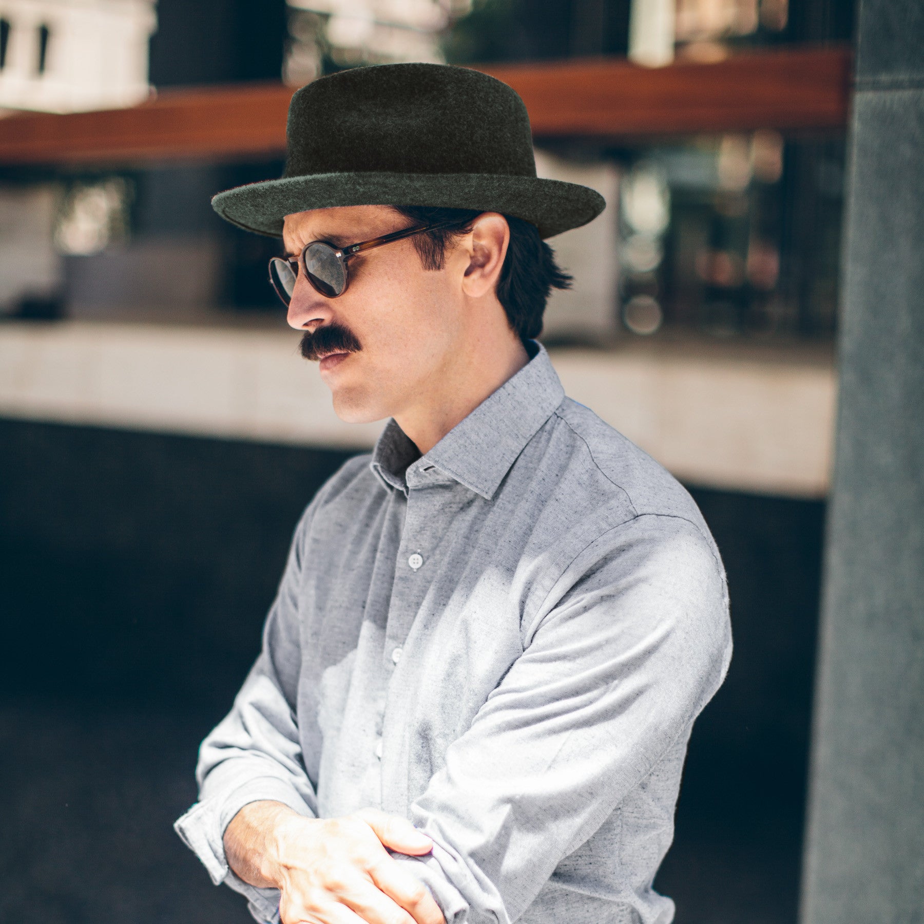The Luke Fedora in Olive: Alternate Image 4, Basics by Taylor Stitch