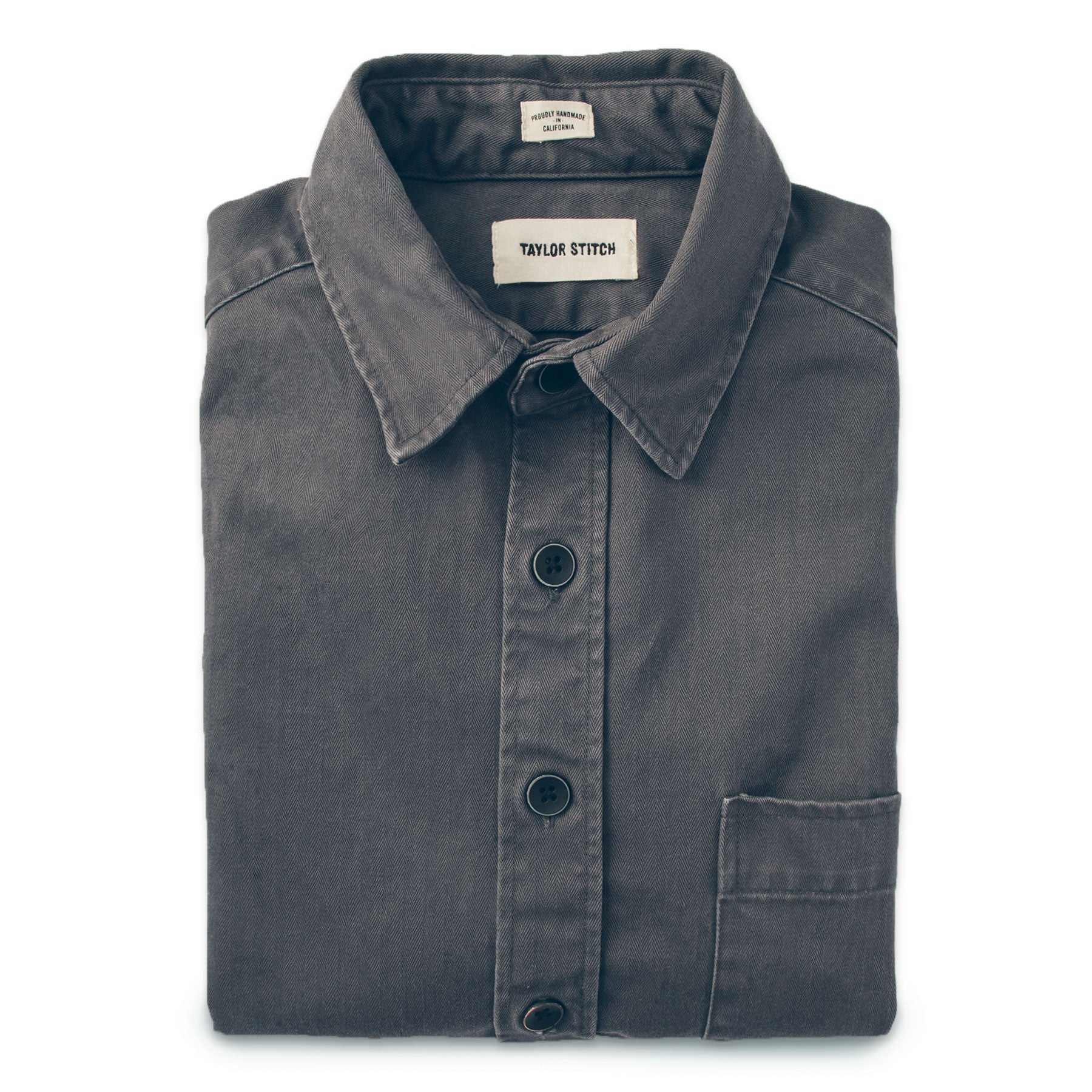 The Mechanic in Washed Charcoal Herringbone: Featured Image, Wovens by Taylor Stitch