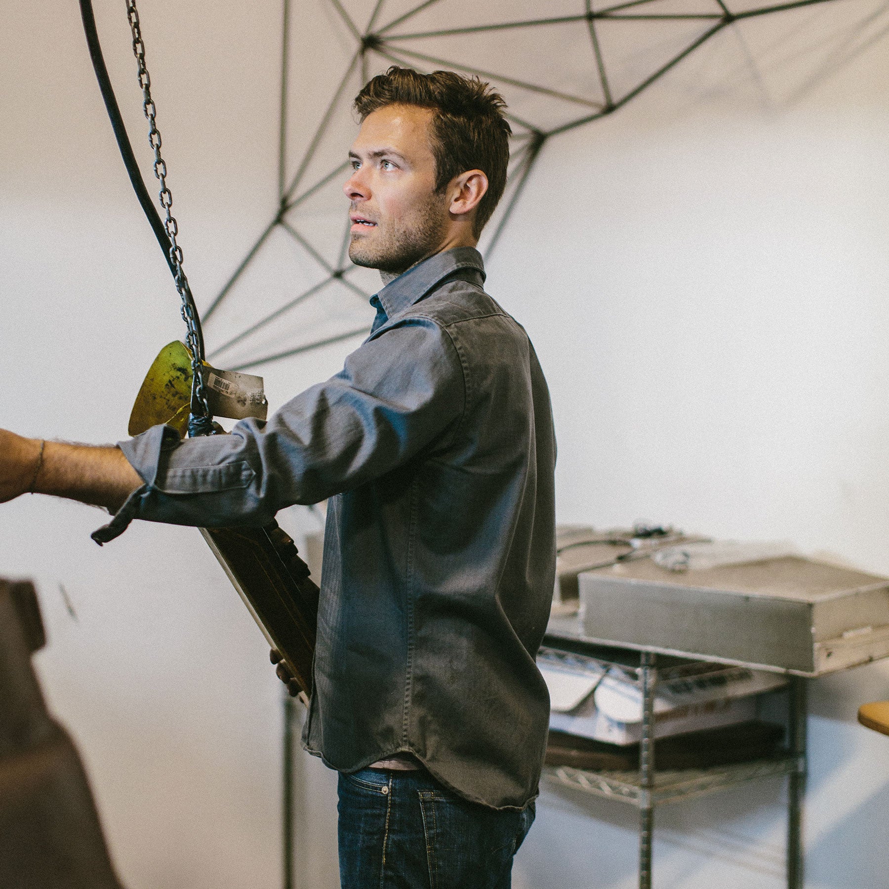 The Mechanic in Washed Charcoal Herringbone: Alternate Image 4, Wovens by Taylor Stitch