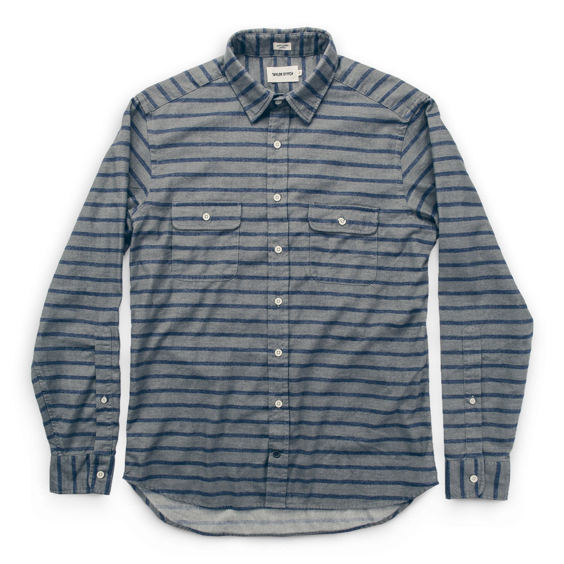 The California in Ash & Navy Stripe: Alternate Image 5, Wovens by Taylor Stitch