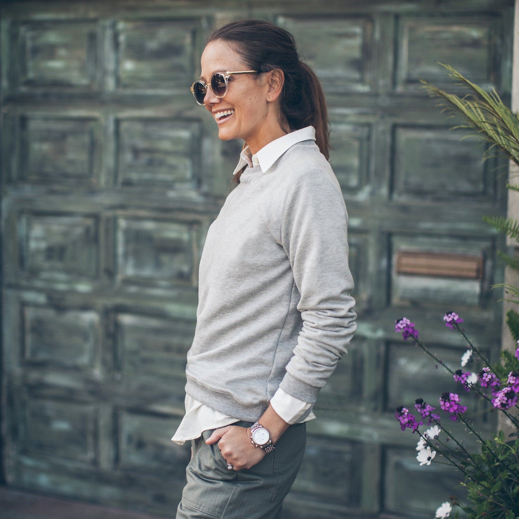 The Weekend Sweatshirt in Heather Grey: Alternate Image 2, Knits by Taylor Stitch