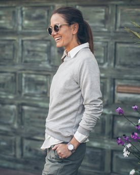 The Weekend Sweatshirt in Heather Grey: Alternate Image 2, Knits by Taylor Stitch