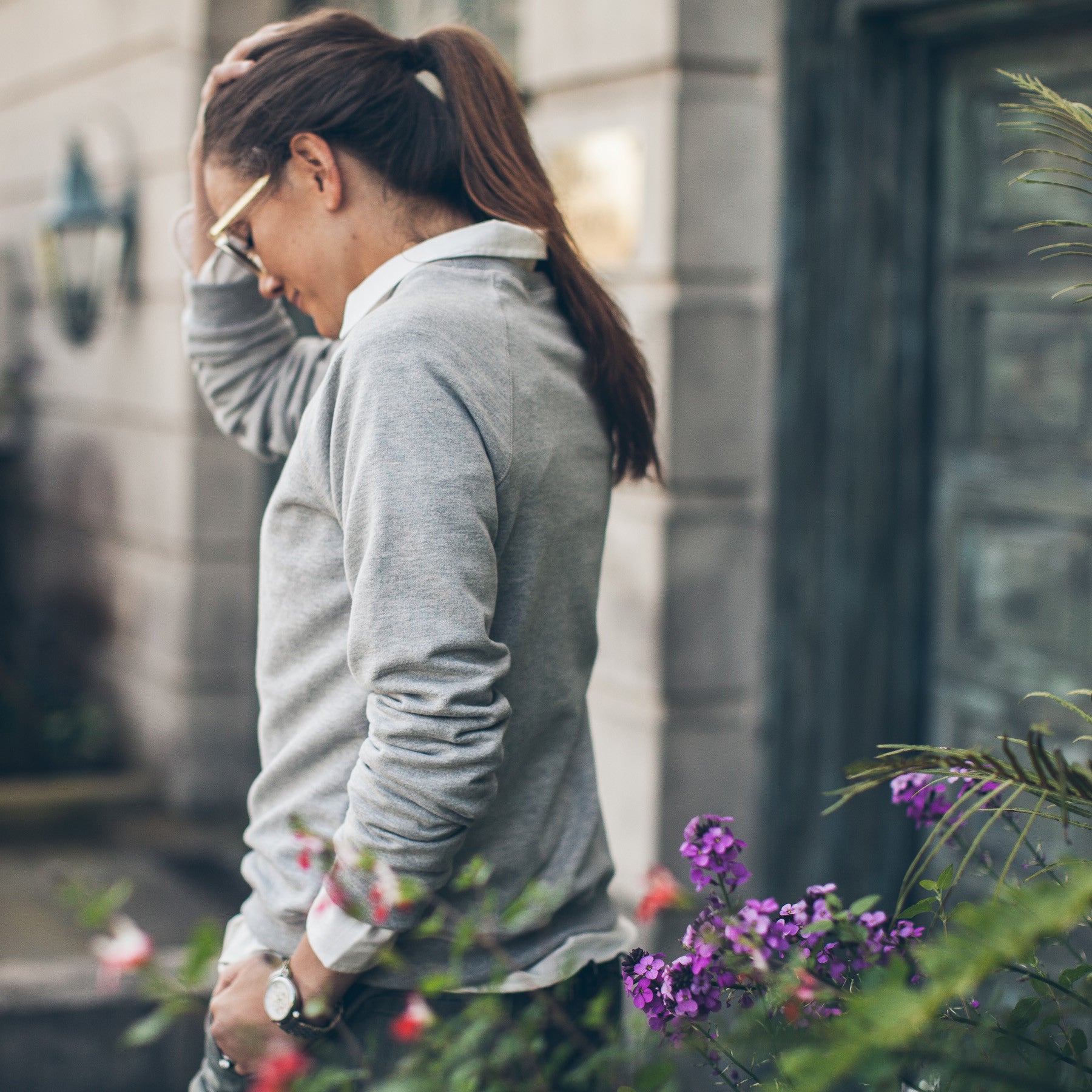 The Weekend Sweatshirt in Heather Grey: Alternate Image 5, Knits by Taylor Stitch