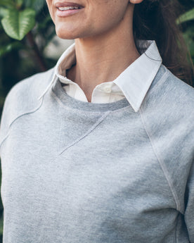 The Weekend Sweatshirt in Heather Grey: Alternate Image 3, Knits by Taylor Stitch