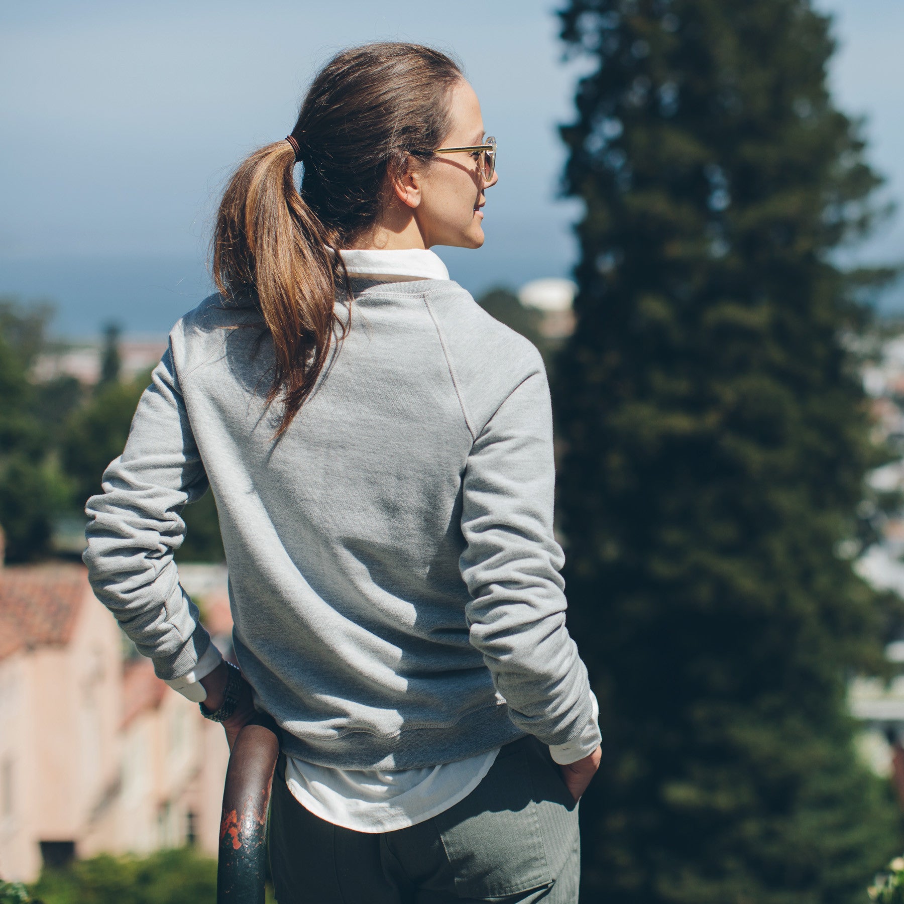 The Weekend Sweatshirt in Heather Grey: Alternate Image 4, Knits by Taylor Stitch
