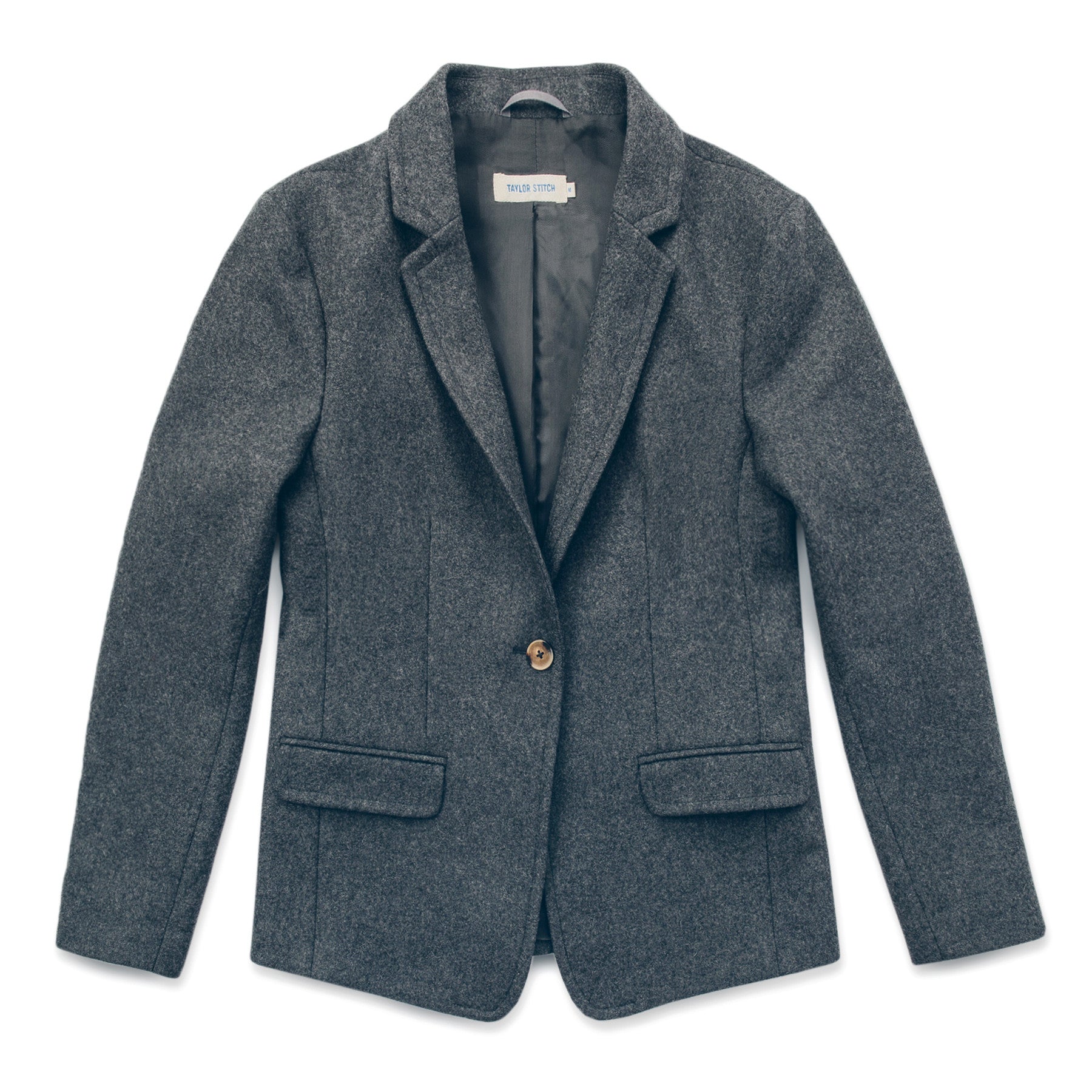 The Telegraph Blazer in Charcoal Wool: Featured Image, Outerwear by Taylor Stitch