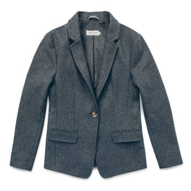 The Telegraph Blazer in Charcoal Wool: Featured Image