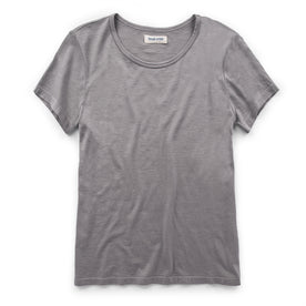 The Elle Crewneck Tee in Heather Grey: Featured Image