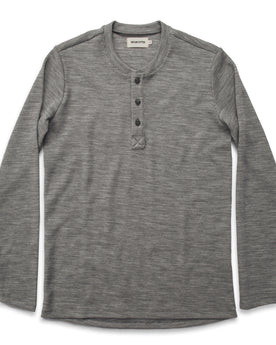 The Henley in Ash Merino Waffle: Featured Image, Mens by Taylor Stitch