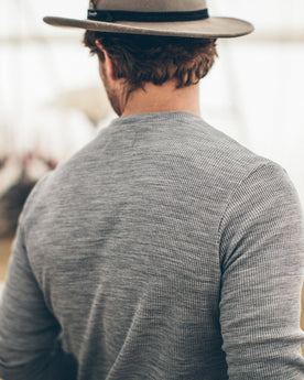 The Henley in Ash Merino Waffle: Alternate Image 3, Mens by Taylor Stitch