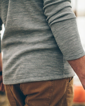 The Henley in Ash Merino Waffle: Alternate Image 4, Mens by Taylor Stitch