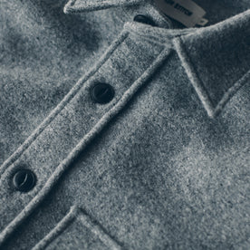 The Maritime Shirt Jacket in Ash Donegal Lambswool: Alternate Image 6