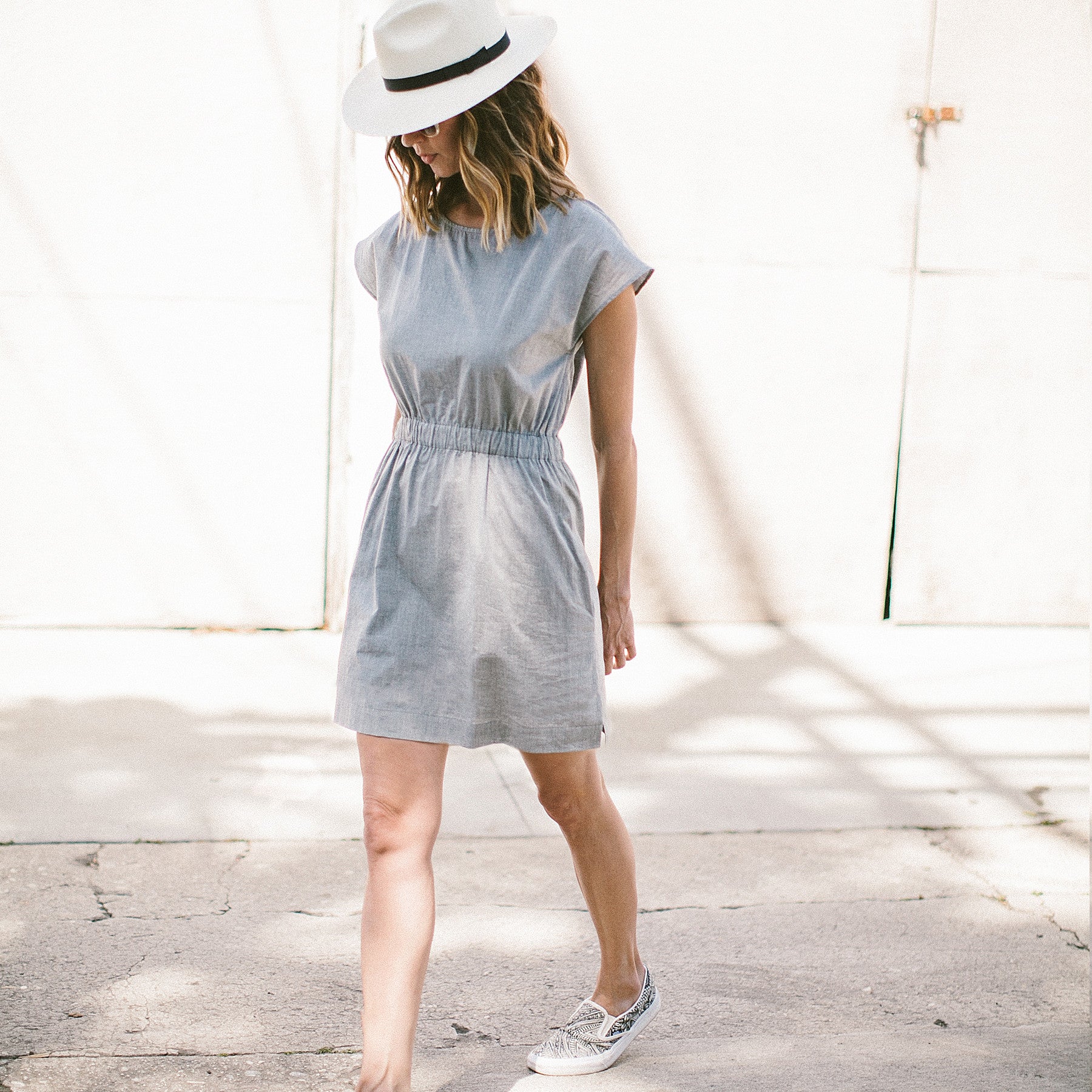 The Mira Dress in Charcoal Cotton: Alternate Image 1, Dresses by Taylor Stitch