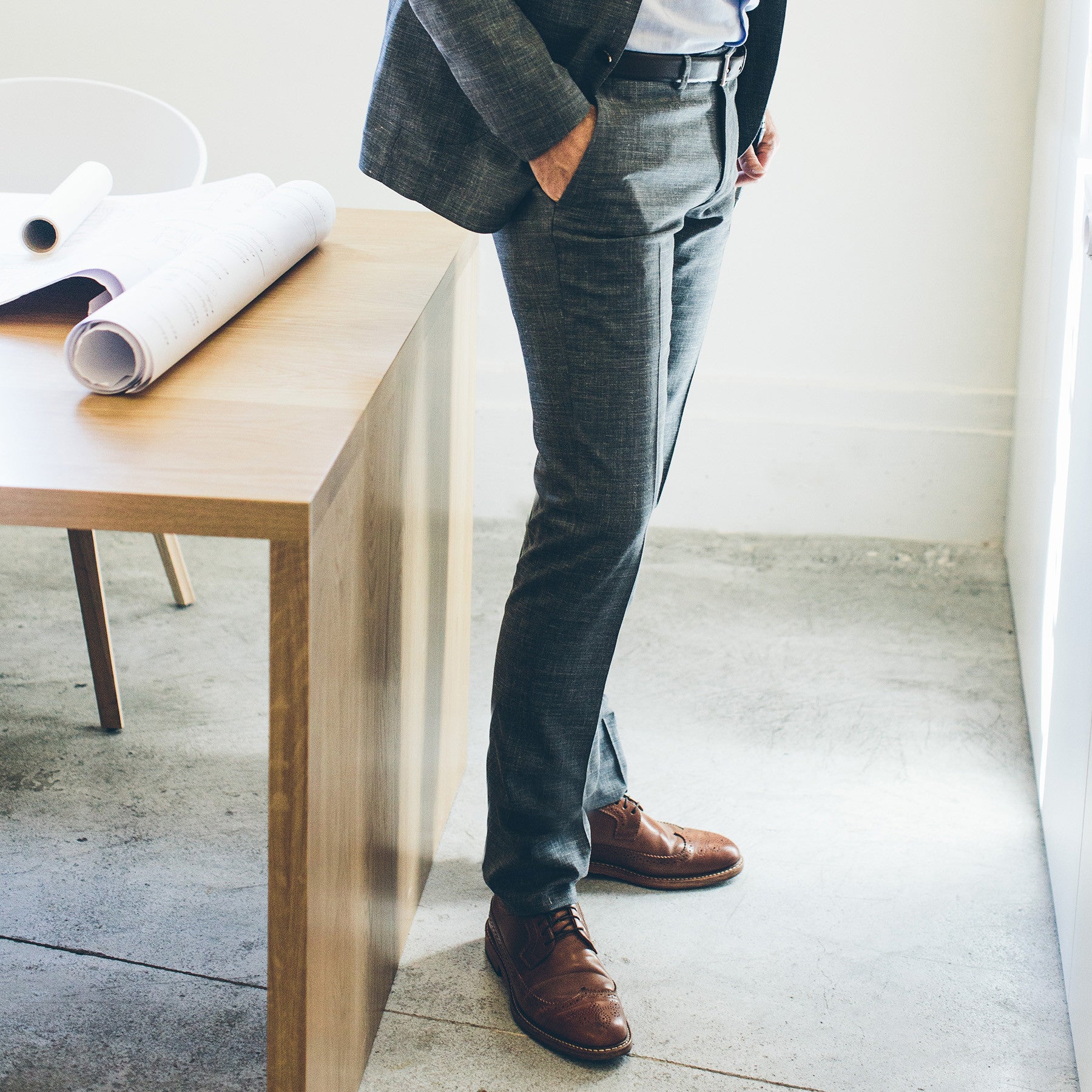 The Telegraph Trouser in Charcoal: Alternate Image 1, Pants by Taylor Stitch