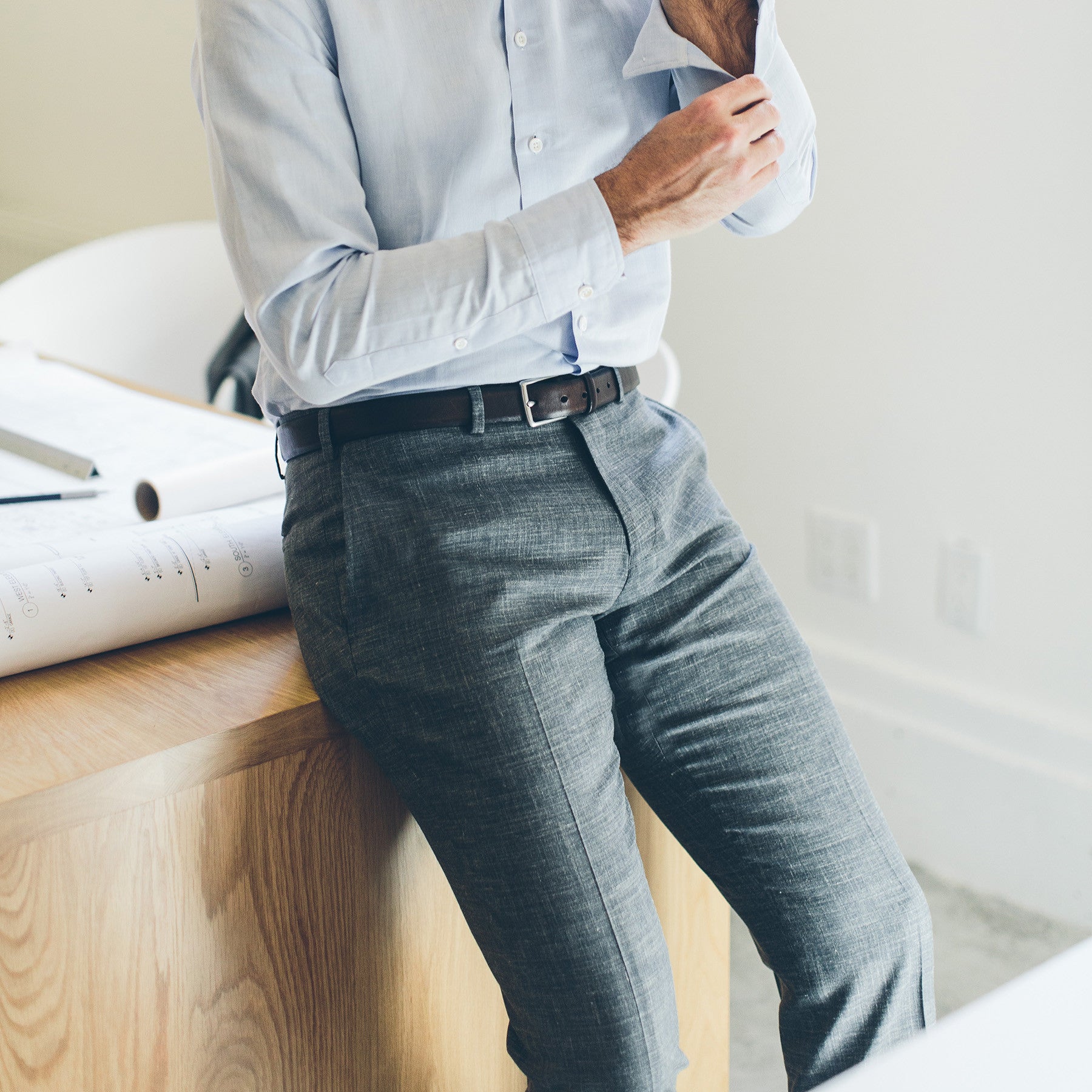 The Telegraph Trouser in Charcoal: Alternate Image 3, Pants by Taylor Stitch