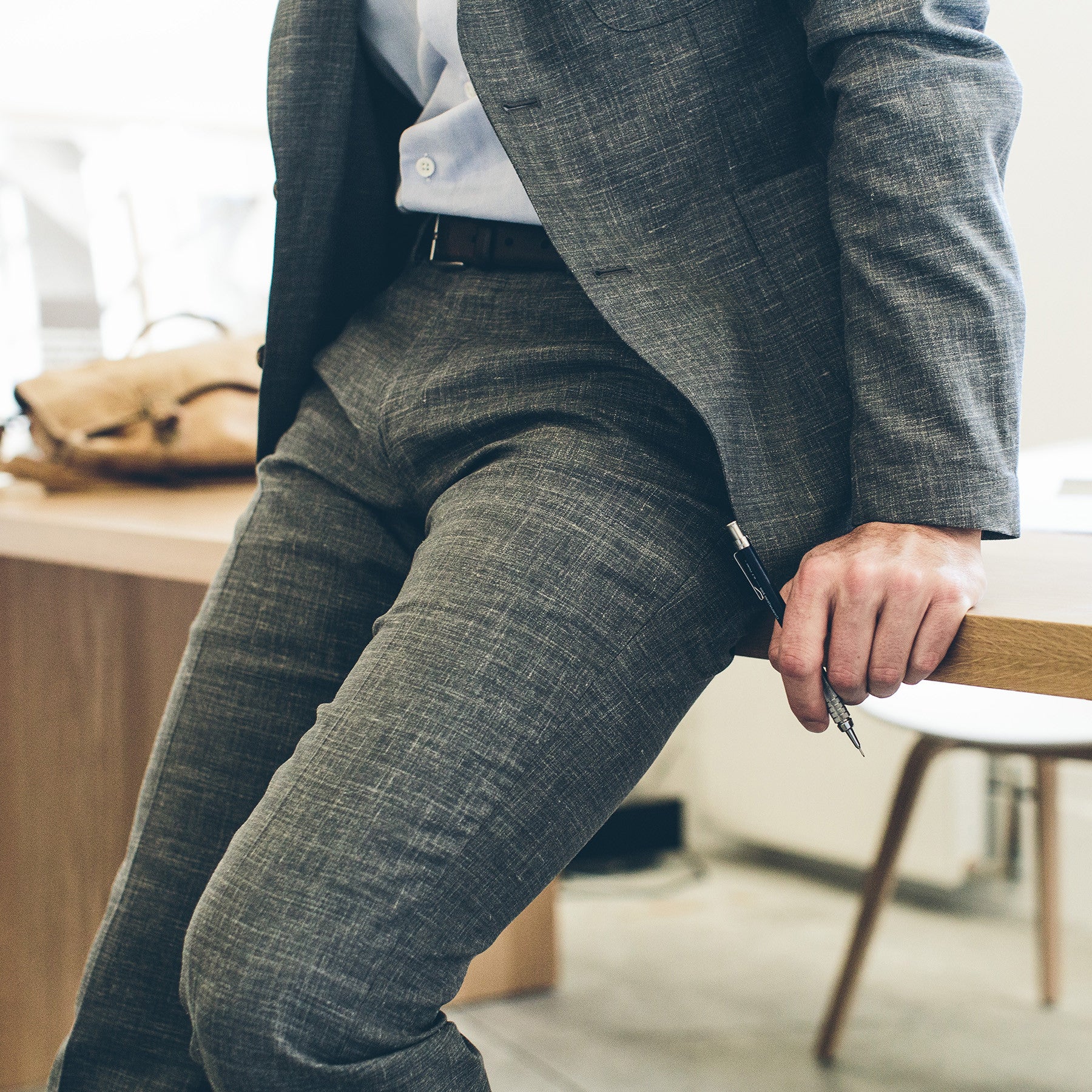 The Telegraph Trouser in Charcoal: Alternate Image 4, Pants by Taylor Stitch