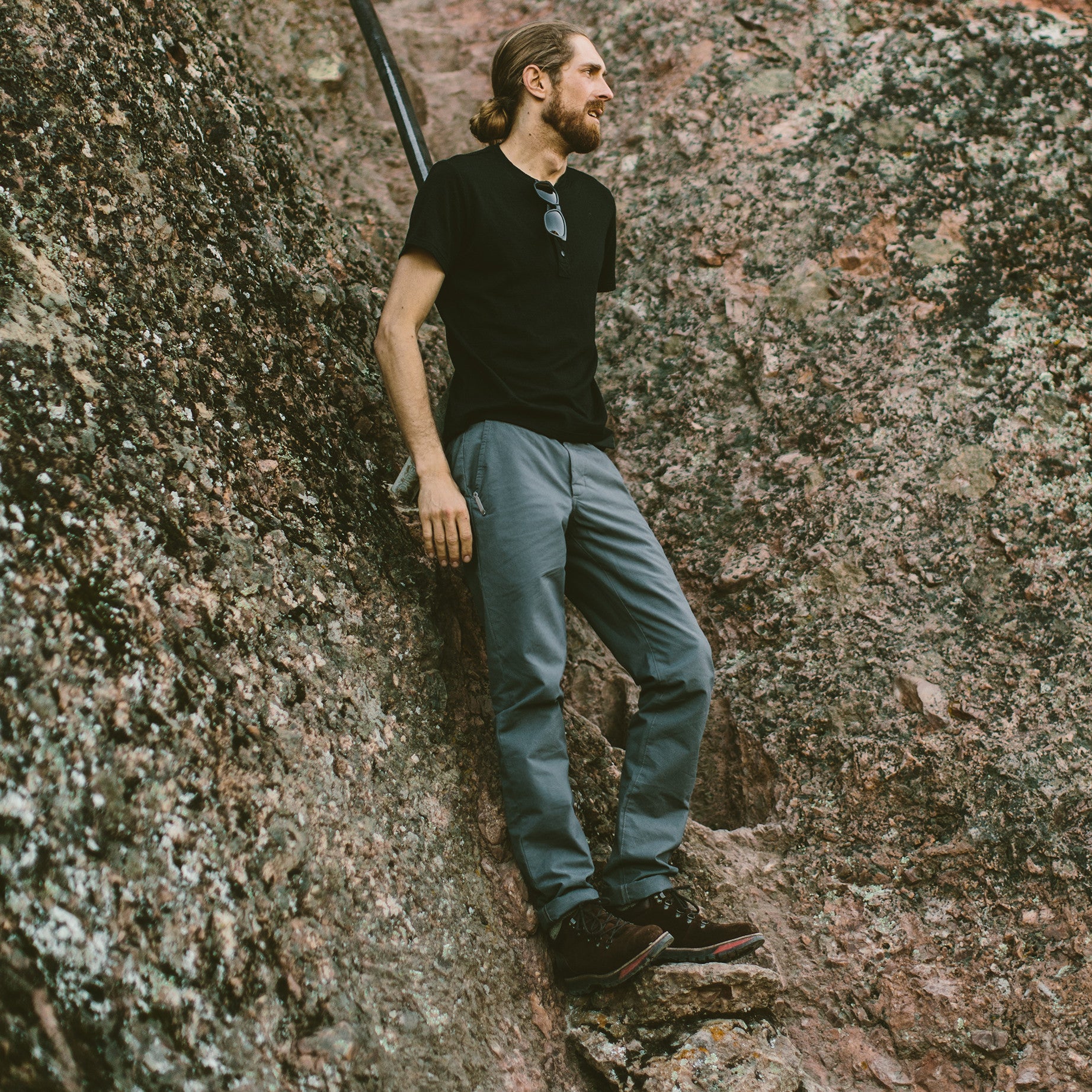 The Travel Chino in Charcoal: Alternate Image 1, Pants by Taylor Stitch