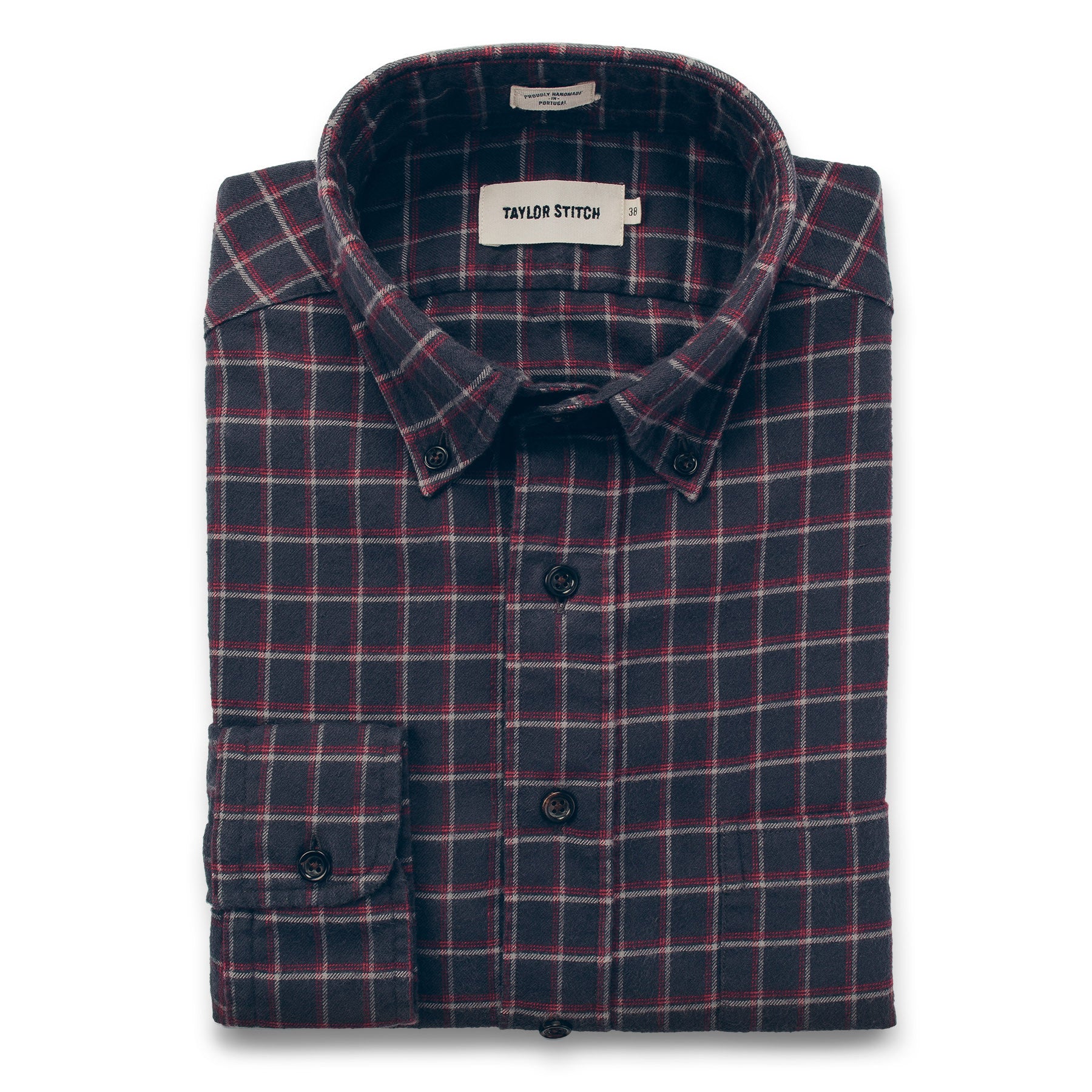 The Jack in Brushed Taupe Plaid Flannel: Featured Image, Wovens by Taylor Stitch
