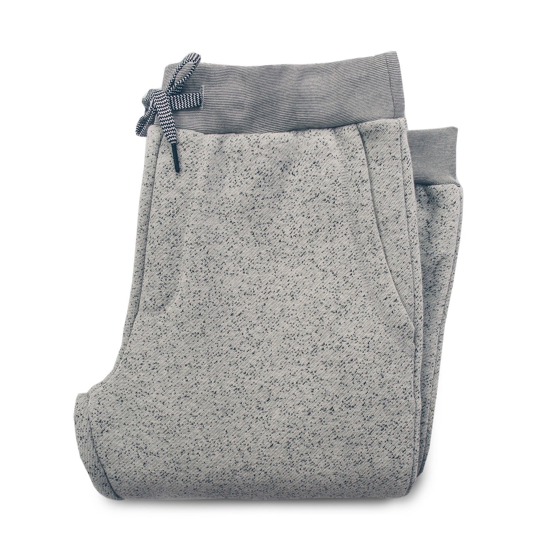 The Travel Pant in White Fleck Fleece: Featured Image, Mens by Taylor Stitch