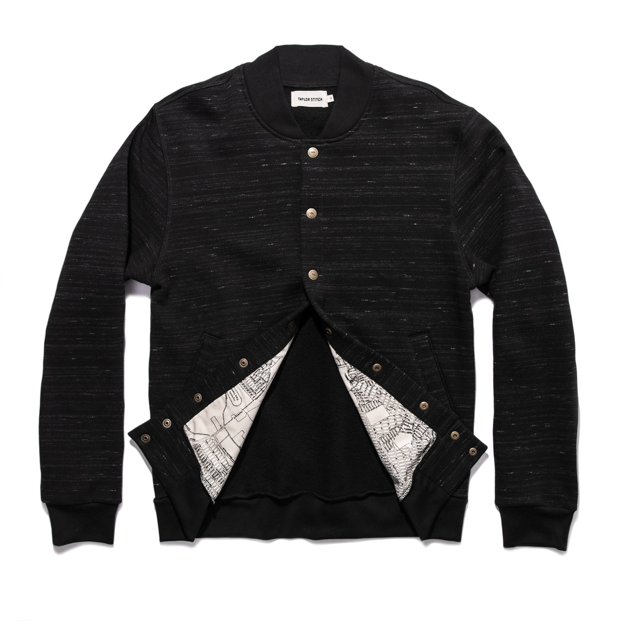 The Bomber in Black Fleece: Alternate Image 10, Outerwear by Taylor Stitch
