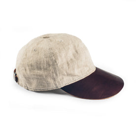 The Sun Cap in Natural Linen: Featured Image