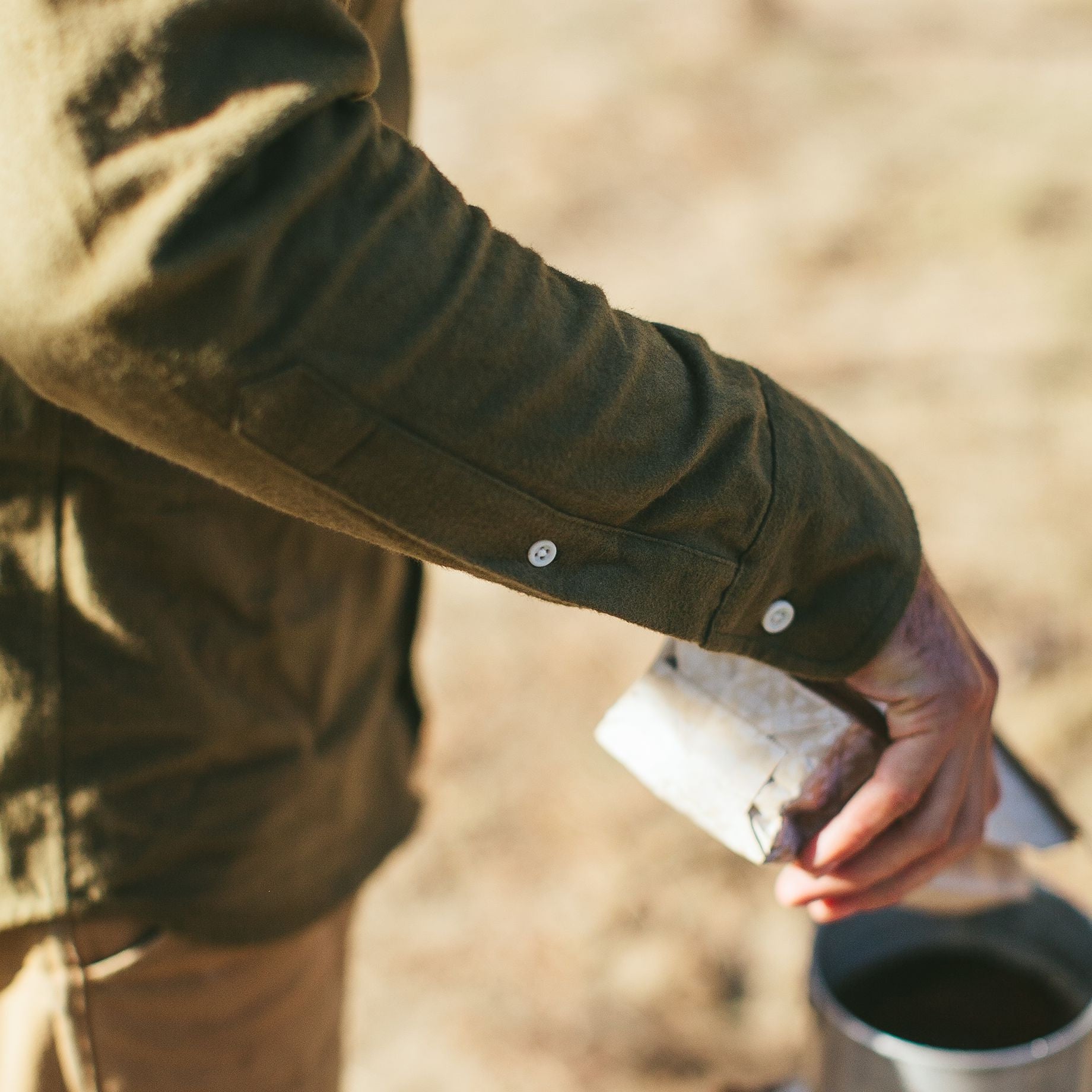 The Yosemite Shirt in Olive Drab: Alternate Image 3, Wovens by Taylor Stitch