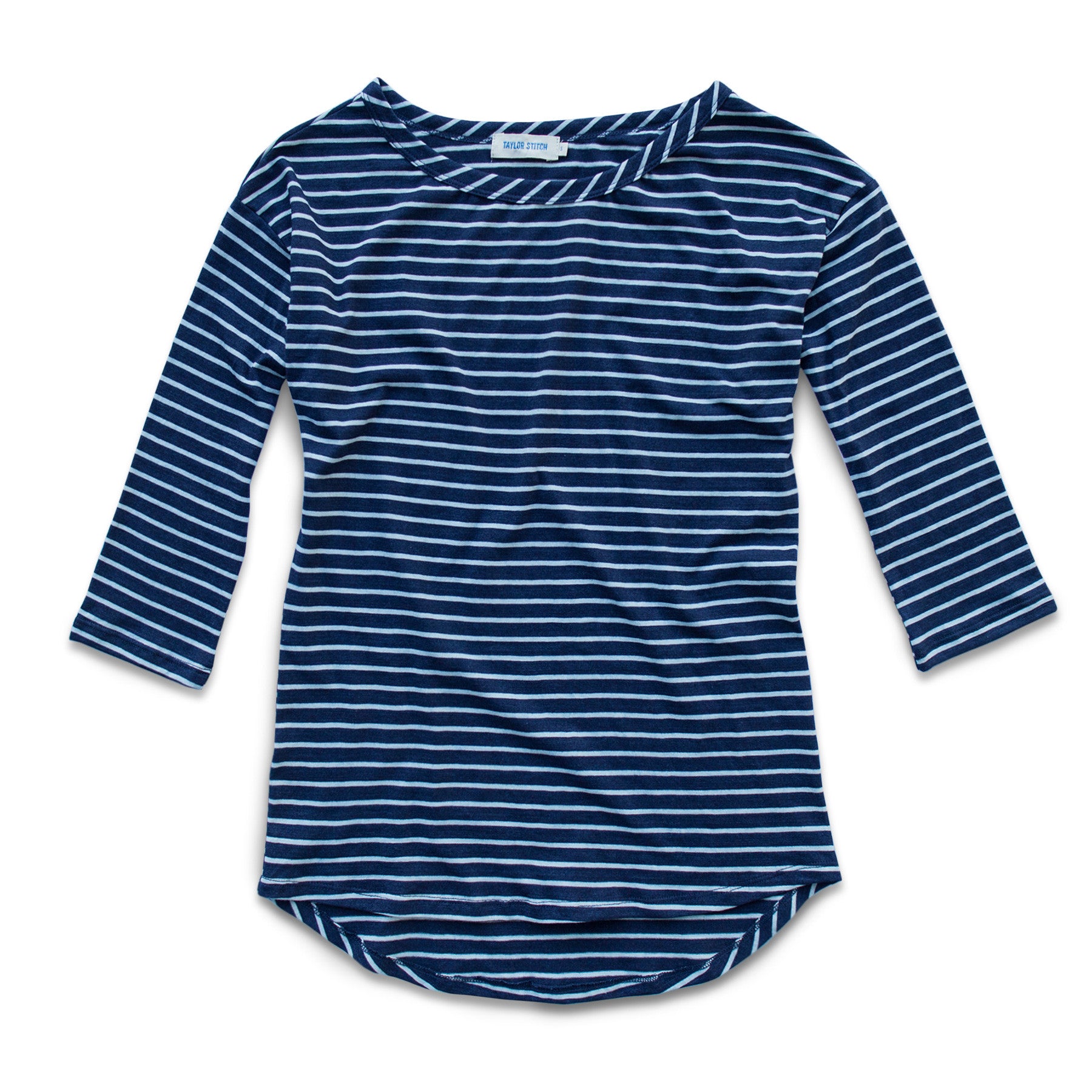 The Paige in Indigo & White Stripe: Featured Image, Knits by Taylor Stitch