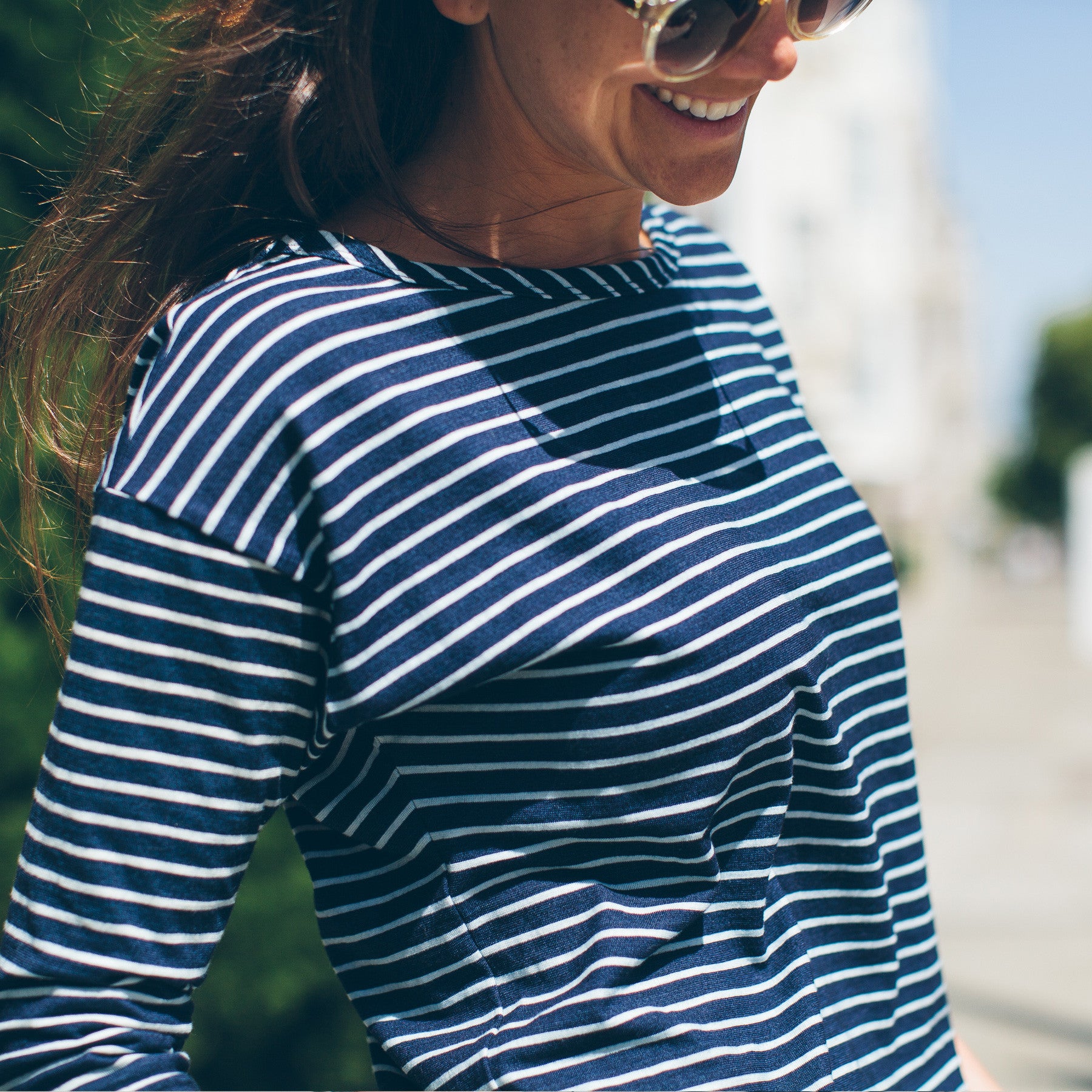 The Paige in Indigo & White Stripe: Alternate Image 4, Knits by Taylor Stitch