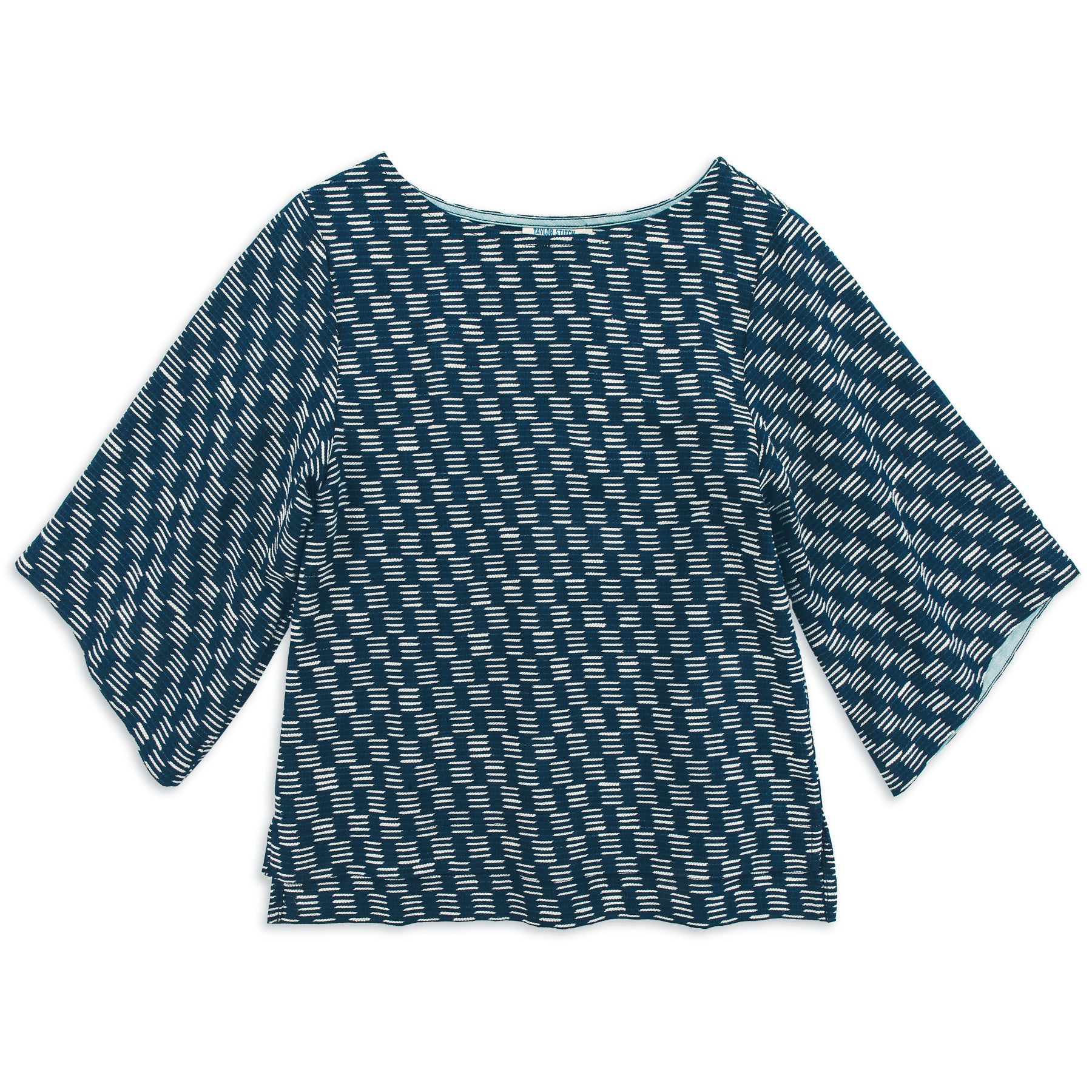 The Sonoma Top in Indigo Jacquard: Featured Image, Wovens by Taylor Stitch