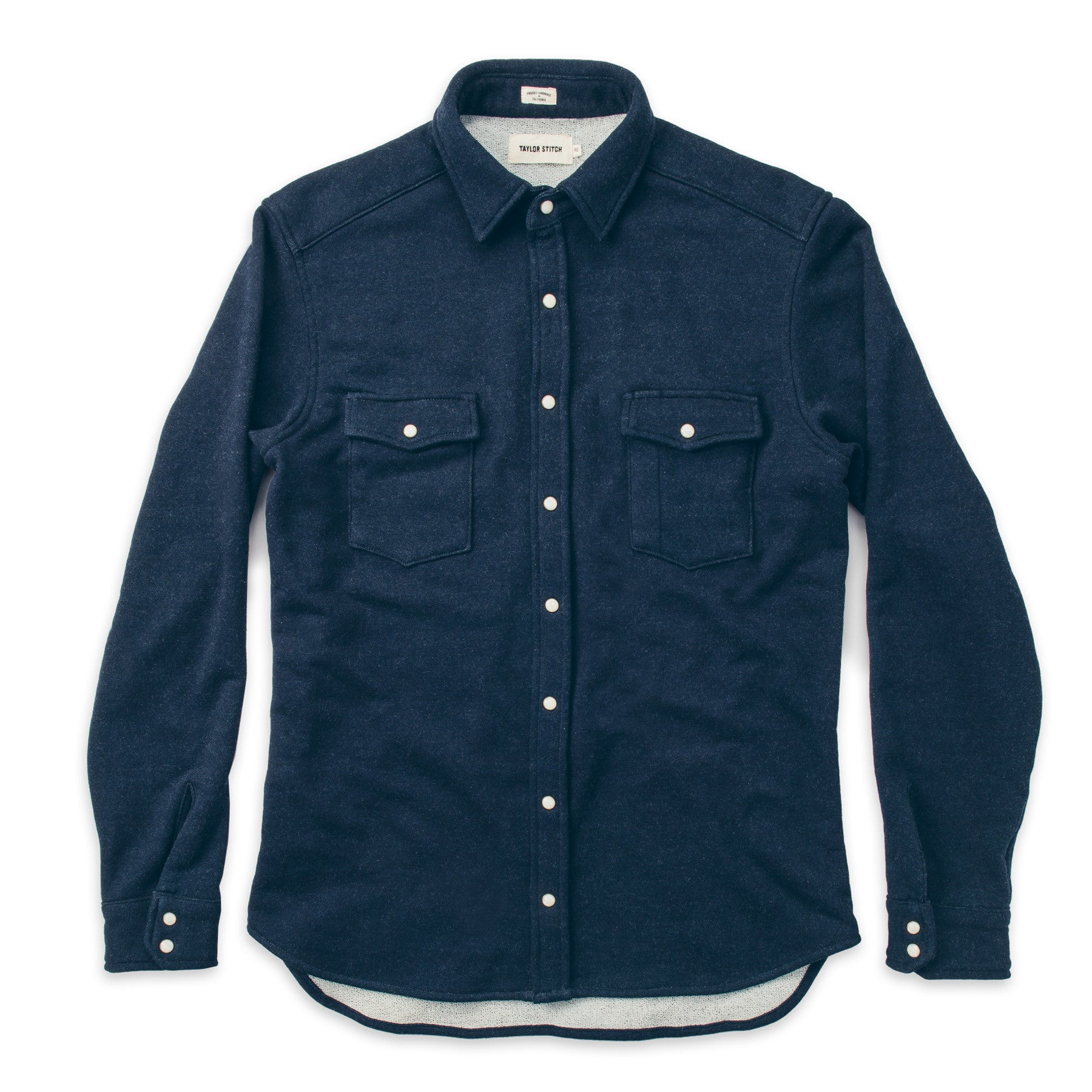 The Glacier Shirt in Indigo French Terry: Alternate Image 6, Wovens by Taylor Stitch
