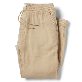 The Apres Pant in Khaki Double Cloth - featured image