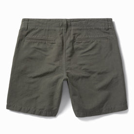 flatlay of The Morse Short in Dark Slate Linen, shown from the back
