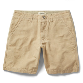 flatlay of The Morse Short in Sand Linen