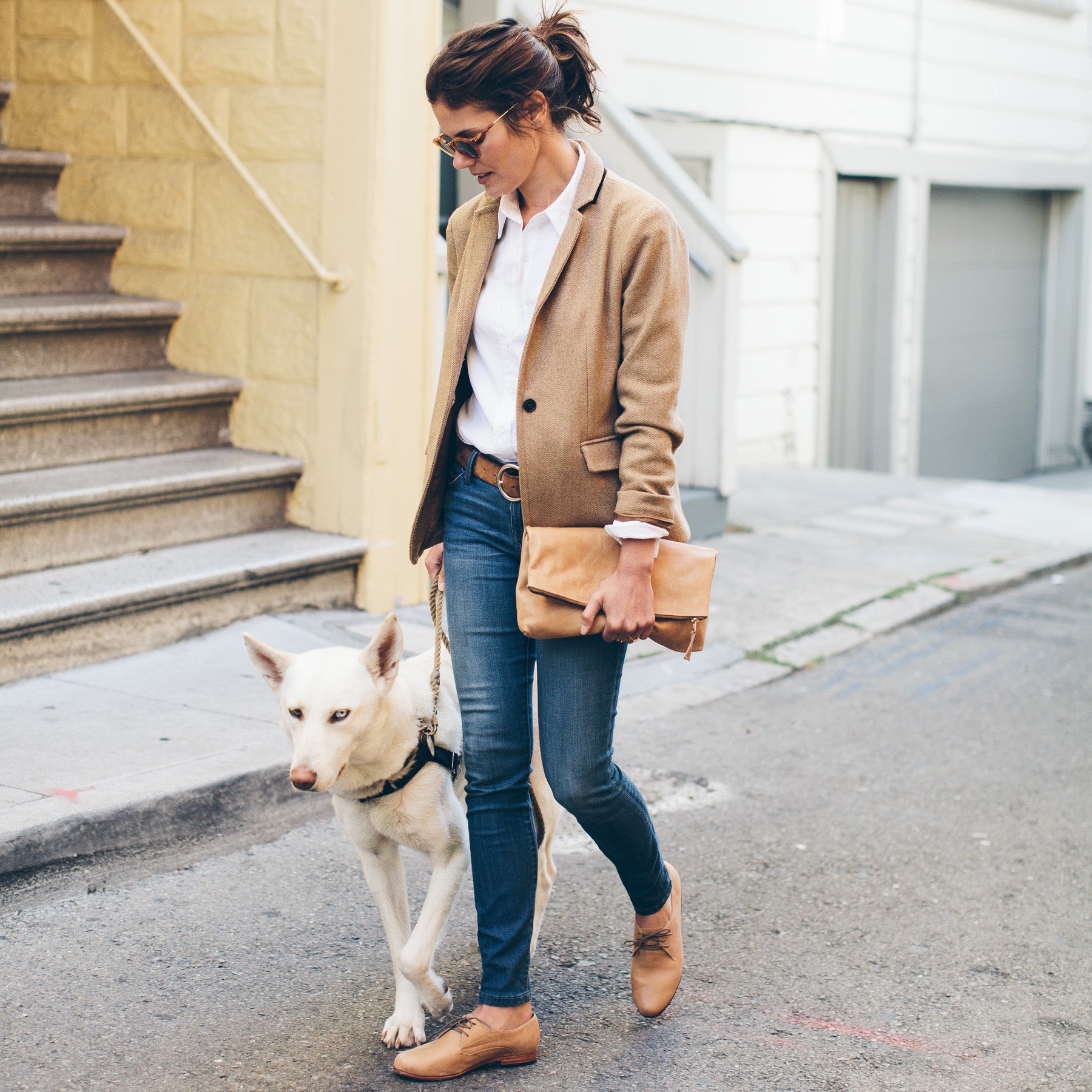 The Telegraph Blazer in Camel Italian Herringbone: Alternate Image 1, Outerwear by Taylor Stitch