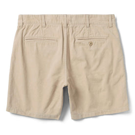 flatlay of The Foundation Short in Khaki Twill, shown from the back