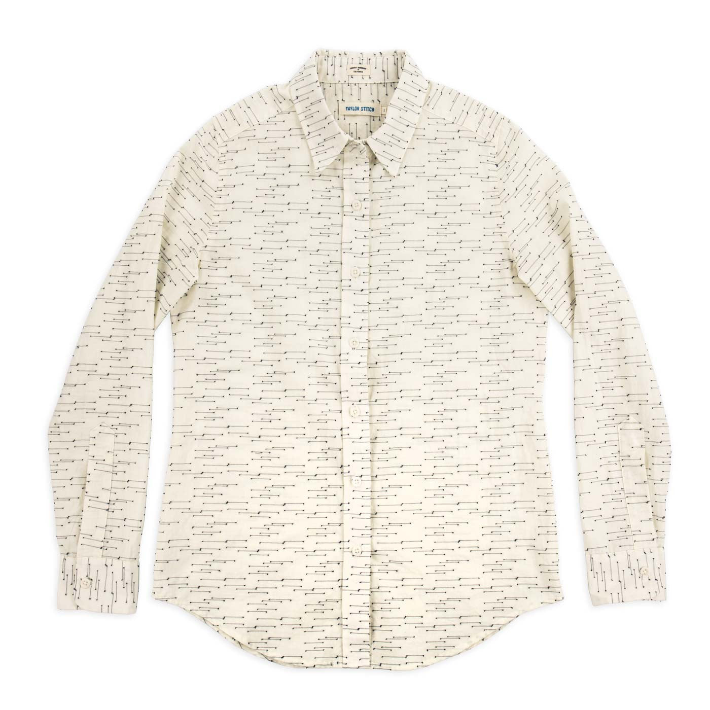 The Katherine in Natural and Indigo Jacquard: Featured Image, Wovens by Taylor Stitch