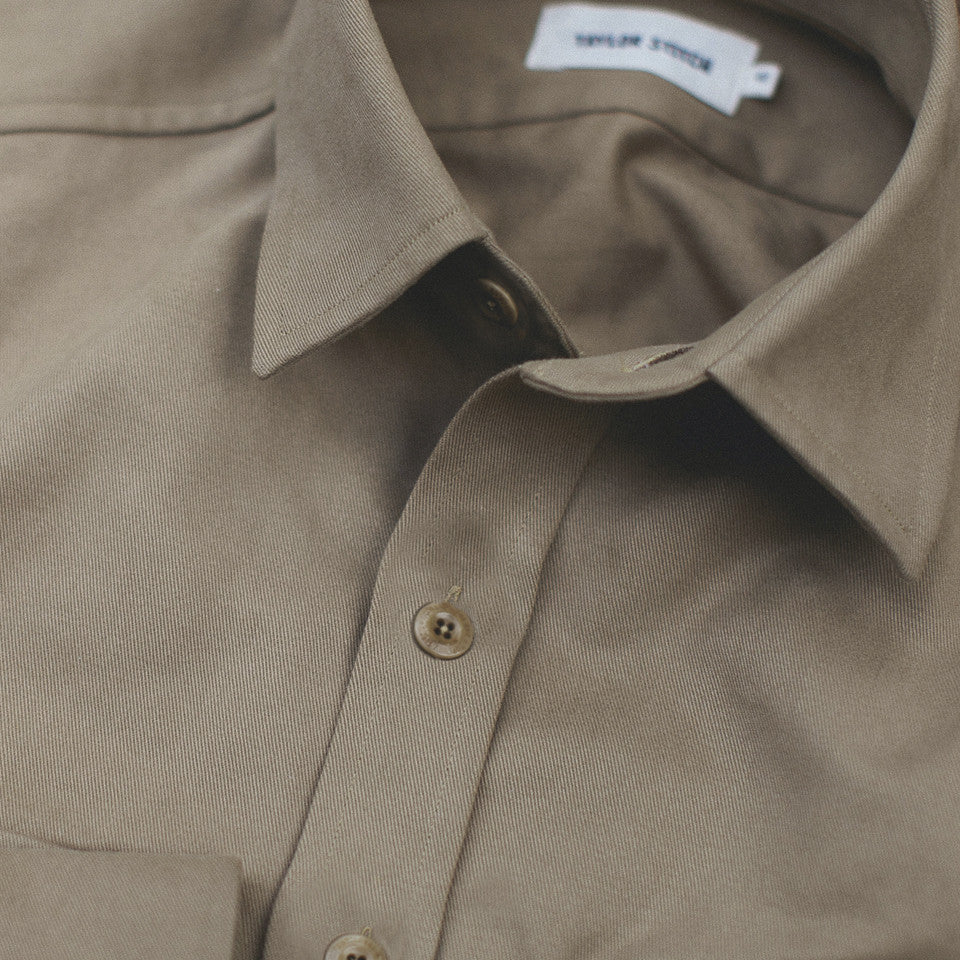 Khaki Twill Highlands Shirt: Alternate Image 6, Wovens by Taylor Stitch