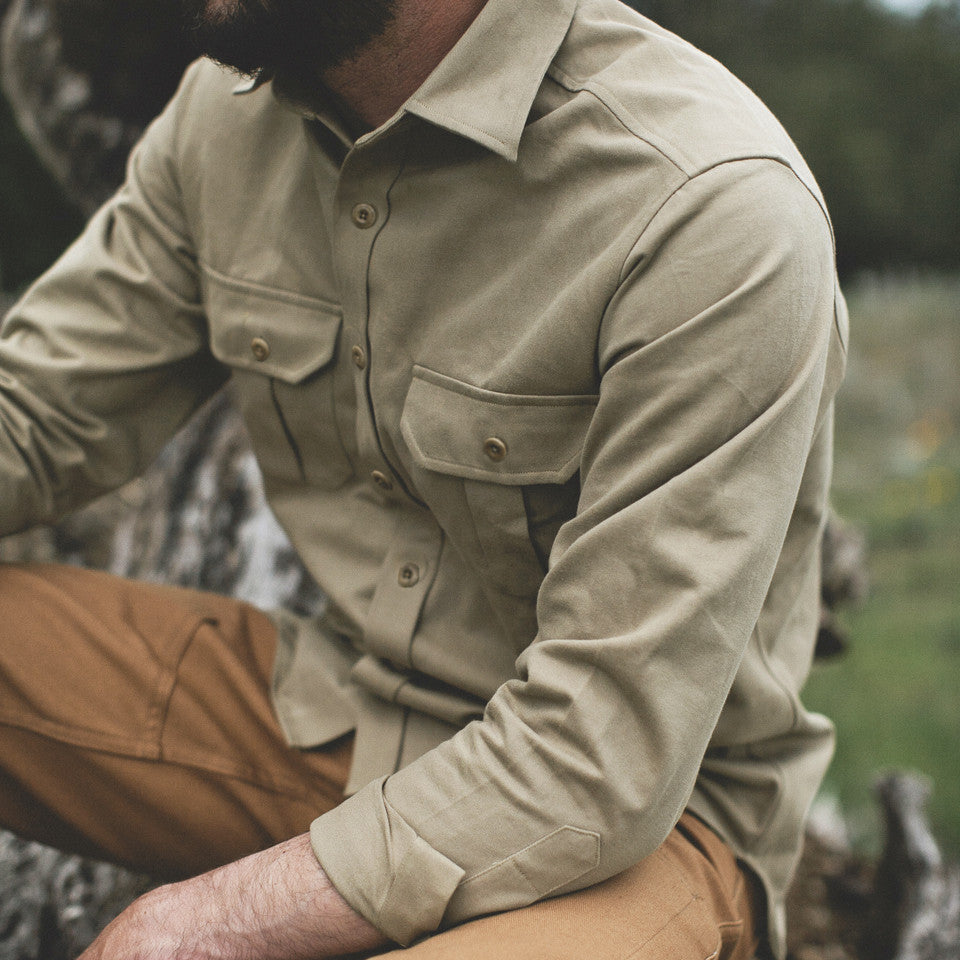 Khaki Twill Highlands Shirt: Alternate Image 2, Wovens by Taylor Stitch