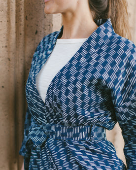 The Kimono in Indigo Dyed Jacquard: Alternate Image 4, Outerwear by Taylor Stitch