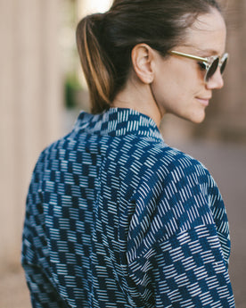 The Kimono in Indigo Dyed Jacquard: Alternate Image 5, Outerwear by Taylor Stitch