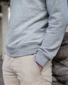 The Crewneck Sweatshirt in Heather Grey French Terry: Alternate Image 2, Knits by Taylor Stitch