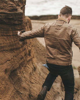 The Long Haul Jacket in Field Tan Waxed Canvas: Alternate Image 1, Outerwear by Taylor Stitch