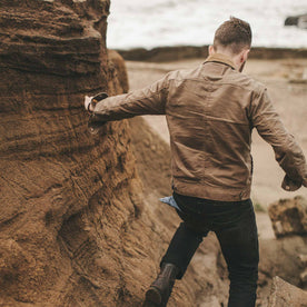 The Long Haul Jacket in Field Tan Waxed Canvas: Alternate Image 1