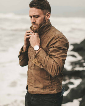 The Long Haul Jacket in Field Tan Waxed Canvas: Alternate Image 3, Outerwear by Taylor Stitch