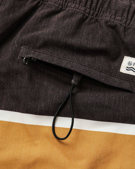 material shot of the rear pocket on The Bayberry Trunk in Sandbar, Bottoms by Taylor Stitch