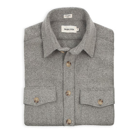The Maritime Shirt Jacket in Ash Melton Wool: Featured Image