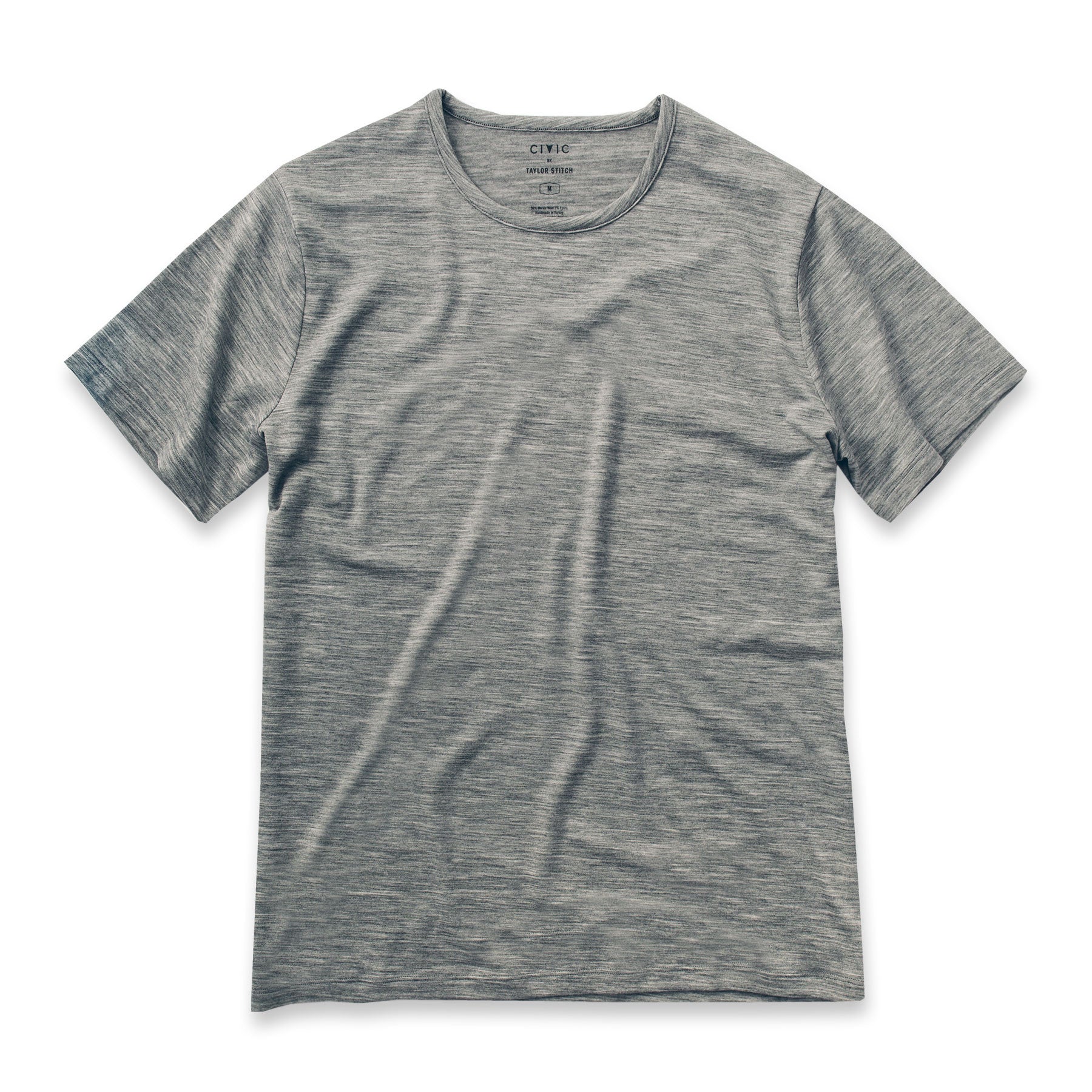 The Antoni Tee in Heather Grey: Featured Image, Knits by Taylor Stitch