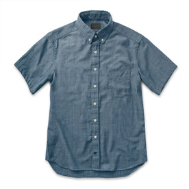 The Short Sleeve Jack in Sky Blue Chambray: Alternate Image 5