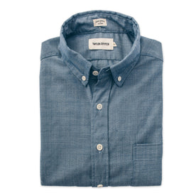 The Short Sleeve Jack in Sky Blue Chambray - featured image